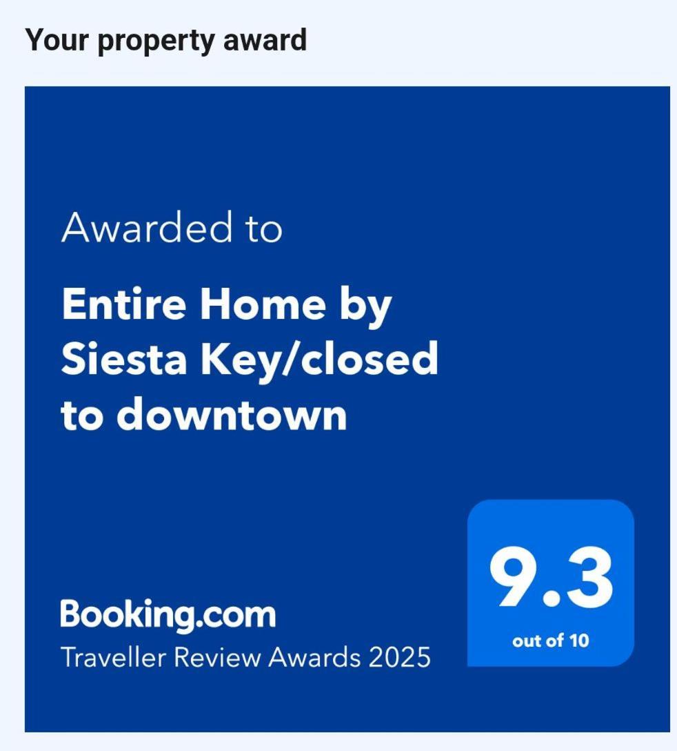Entire Home By Siesta Key/Closed To Downtown Sarasota Exterior photo